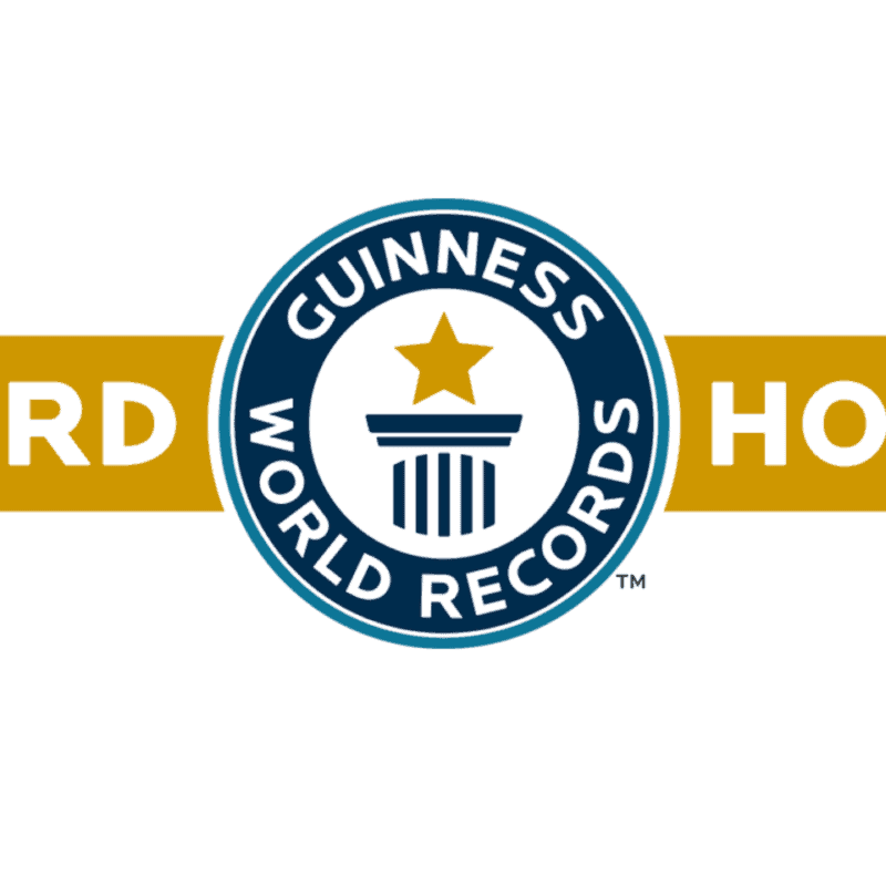 Eskenzi PR Guinness World Records holder official winner GWR record holder strap full colour