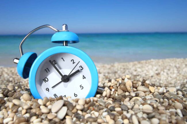 alarm-clock-on-beach